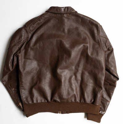 EASTMAN A-2 Leather Flight Jacket Brown Vintage Men's | eBay
