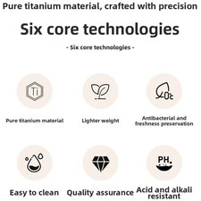 Pure Titanium Dining Spoon 15.4cm Silvery Lightweight Round Profile Utensil