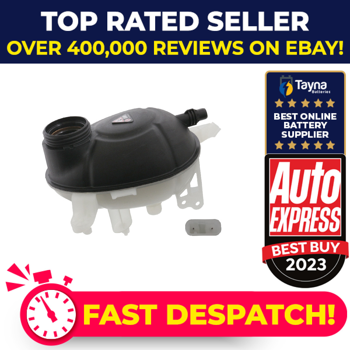 Coolant Expansion Tank fits MERCEDES C350E S205, W205 2.0 15 to 18 M274.920 Febi
