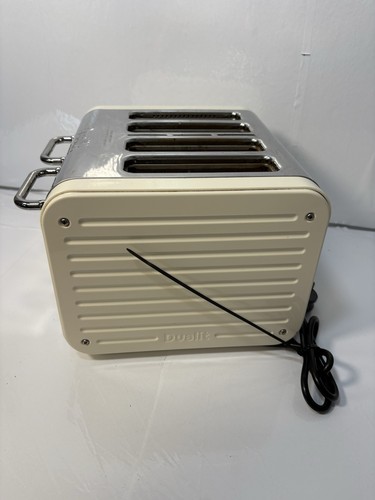Dualit Toaster Architect 4 Slice Slot Brushed Stainless Steel Cream Model CAT4 - Picture 6 of 8