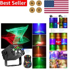 DJ Disco Stage Party Lights - RGB Laser Sound Activated Remote ControlStage ...