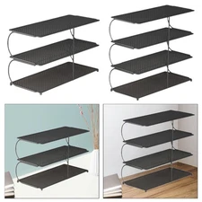 Desktop Organizer Shelf Office Storage Rack Space Saving Display Shelf Compact