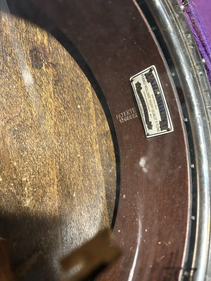 Vintage Paramount Trooper Banjo Tenor Antique W/ Case 1920s 1930s - Image 3 of 4