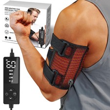 Upper Arm Heating Pad for Bicep Tendonitis Pain Relief, Heated Arm Wrap for B...