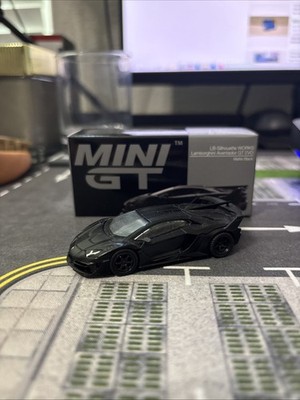 Mini GT LBWK Lamborghini Aventador GT EVO Matte Black No. 502 | eBay