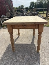 Pine Farmhouse Table - Scrub Top - Cottage - Kitchen Table