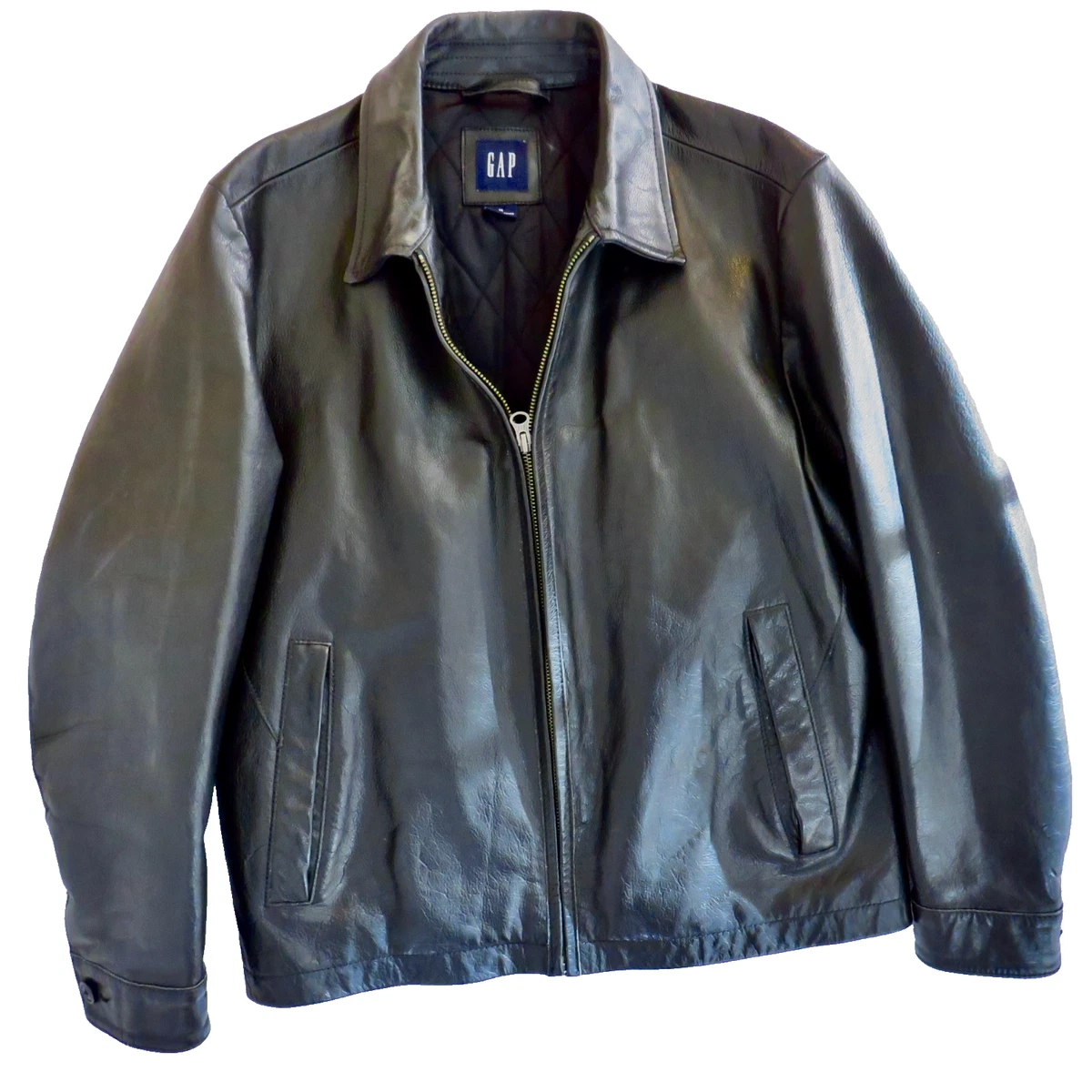 Gap Black Leather Outer Shell Coats, Jackets & Vests for Men for