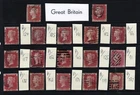GB Stamps Queen Victoria Penny Reds +Numbered Selection from Old Album.