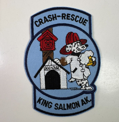 King Salmon Alaska Fire Crash Rescue Patch H4