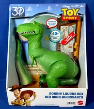 New - 11" ROARIN' LAUGHS REX - Toy Story TALKING FIGURE - 40+ Sounds - 30 Year