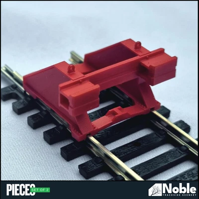 NOBLE DESIGNS Modern Buffer Stop TT Gauge 1:120 (Pack of 2) | Model Railway Scenery