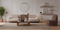 Elegantes 3-Sitzer Sofa Und Sessel Set Ideal FüR Moderne Wohnzimmer