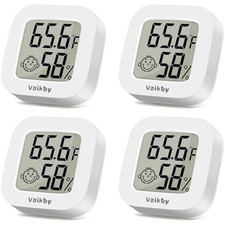 Indoor Thermometer 4Pack, Humidity Gauge Meter Digital Hygrometer Room Thermo...