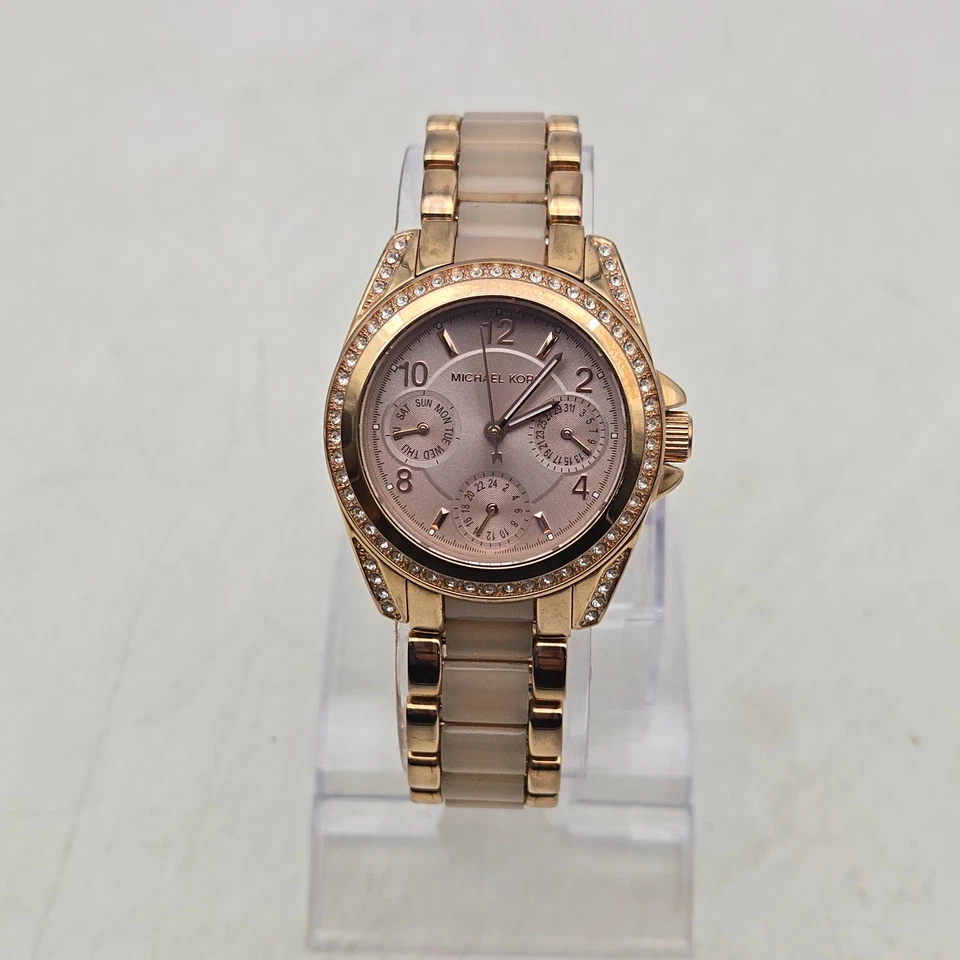 Michael Kors Chronograph Women's Mini Blair Rose Gold Tone Watch MK6175 - Image 3 of 4