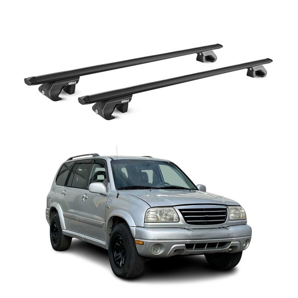 DachträGer GrundtäGer FüR Suzuki Grand Vitara I 1998-2005 90Kg Alu Schwarz ABE-image