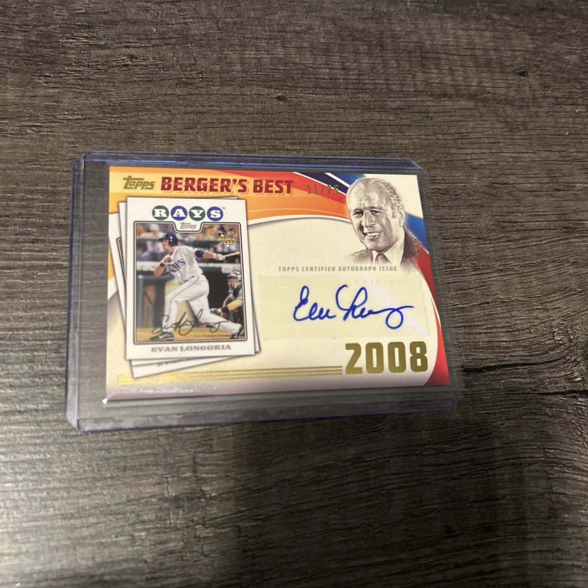 Evan Longoria Autographed Baseball Sports Trading Cards