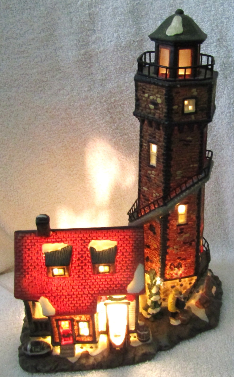Santa's Workbench Collection Lighted Porcelain Hammersmith's Harbour Lights.