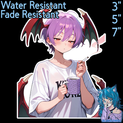 Darkstalkers Lilith Aensland 3''/5''/7'' Waifu Lewd Anime Laptop Car Sticker