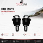 1 Pair Front Lower Left and Right Ball Joints for Nissan Navara 2005-2015 D40