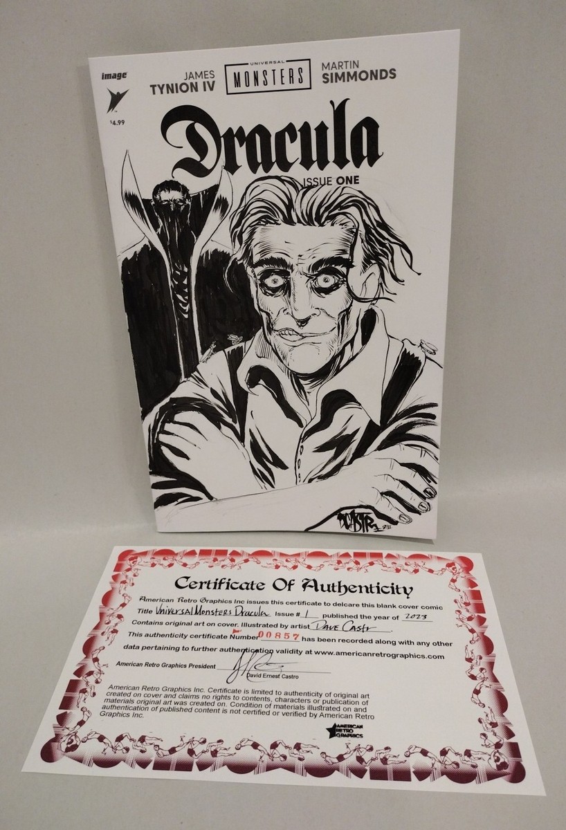 Universal Monsters DRACULA #1 (2023) Image Comics Sketch Variant W