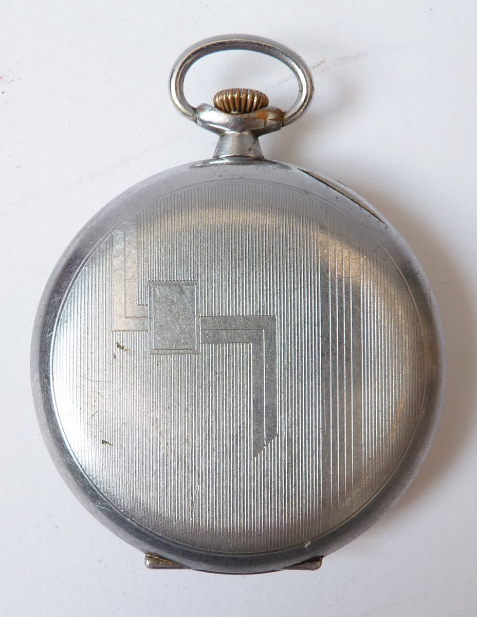 Montre De Poche Vintage Rosnerita En Argentan 55mm - Mécanique Manuelle, Cadran 24h