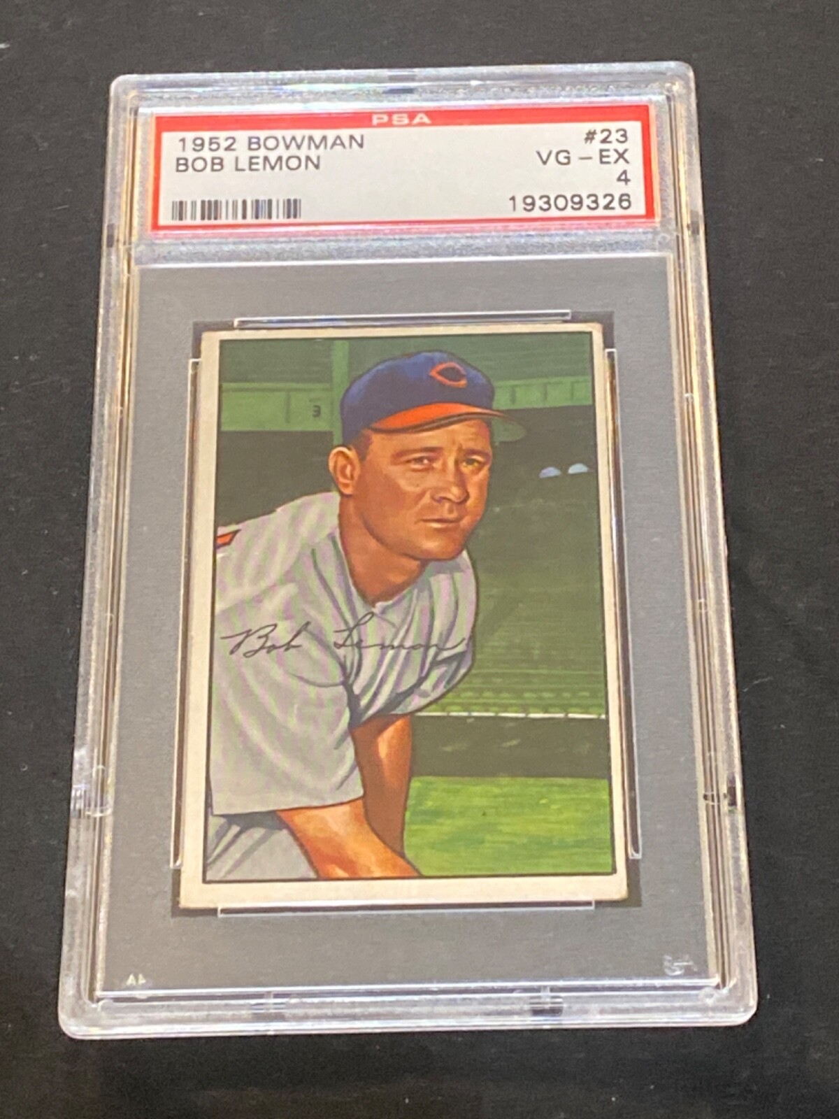 Bob Lemon 1952 bowman #23 psa 4