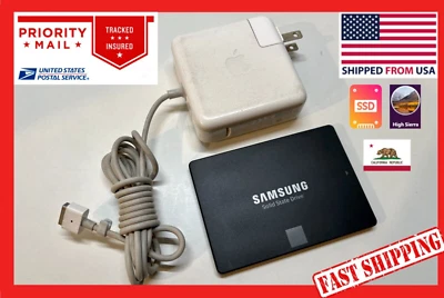 120GB SSD With OSX 10.13 High Sierra for MacBook + Magsafe 1 60W Charger COMBO - Image 1 of 4