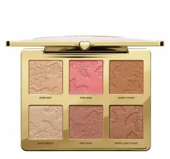 Too Faced Natural Face Highlight Blush Bronzer Face Palette Authentic New In Box