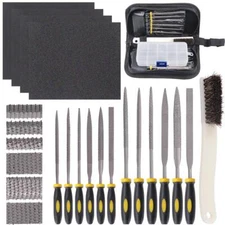18pcs Assorted Wood Rasp Set Include 12pcs Mini Hand Metal Files A Brush And Sto
