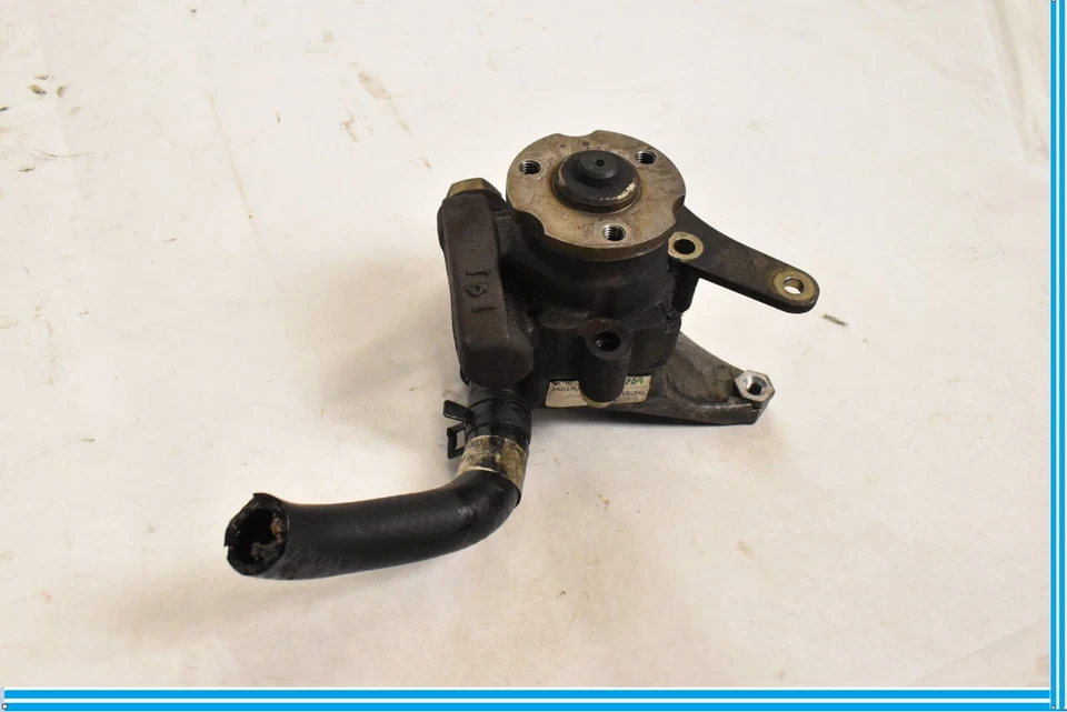 97-02 Jaguar XK8 XKR X100 Power Steering Pump Assembly w/ Hose MJA8111BH OEM - Image 3 of 4