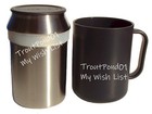 Tupperware Desk Mug Insulated Metal Steel Coffee Cup w/ Handle Lid Charcoal Gray — photo 4