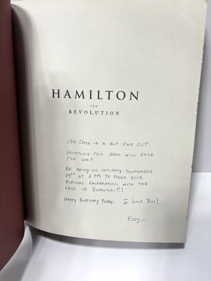 Hamilton: The Revolution Hardcover 1st Edition! by Lin Manuel, Used has writing - Image 2 of 4
