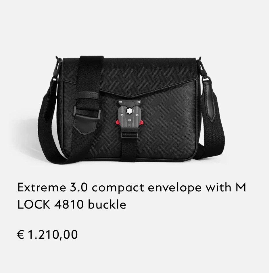 MONTBLANC EXTREME 3.0 COMPACT ENVELOPE WITH M LOCK 4810