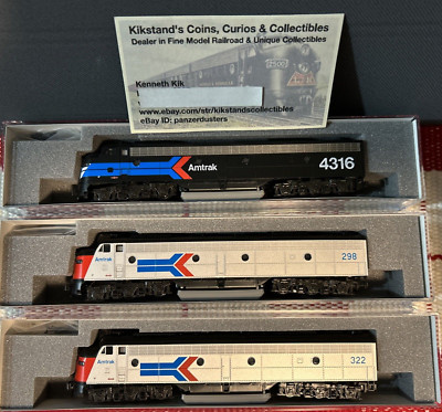 Kato N Amtrak E8A Set of 3 Day One - Phase I Lot EMD E8A - New!