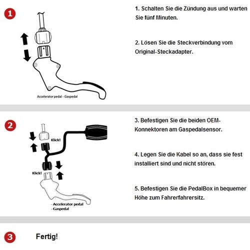DTE Pedalbox 3S mit Schlüsselband für VW GOLF 1H5 81KW 04 1996-04 1999 1.9 TDI G - Bild 3 von 3