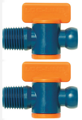 1/4'' Loc-Line 1/4'' Male NPT Flow Control Valves. 2pcs Loc-Line USA #21192