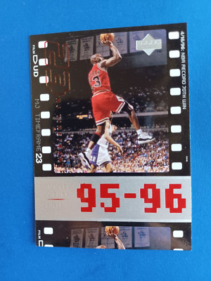 1998-99 UPPER DECK MICHAEL JORDAN MJ TIMEFRAME #99 NBA RECORD 70TH WIN BULLS