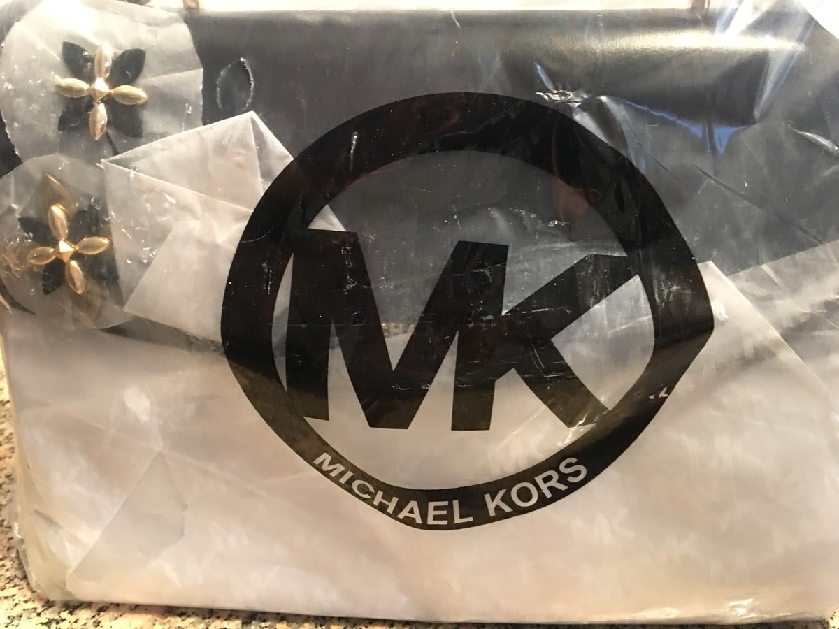 New Michael Kors Flowers Ava Small Leather Top Handle Satchel