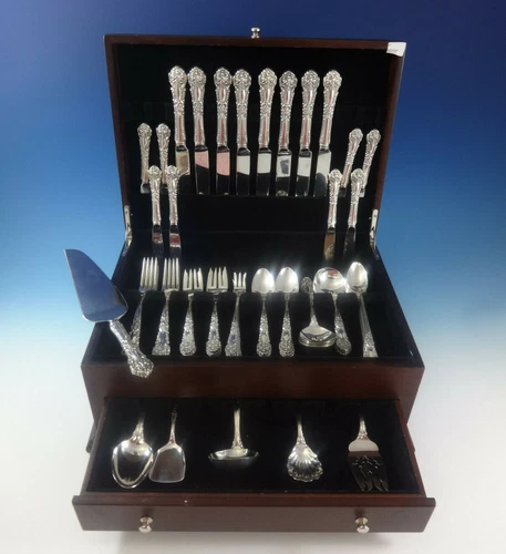 French Renaissance by Reed & Barton Sterling Silver Flatware Set 8 Service 70 Pc