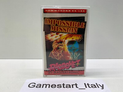 IMPOSSIBLE MISSION COMMODORE 64/128 C64 C128 - GAME USED 1984 EPYX RICOCHET
