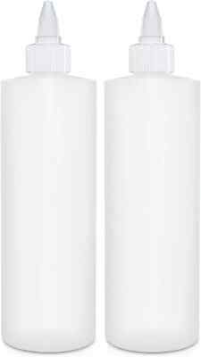 BRIGHTFROM Condiment Squeeze Bottles, 12 OZ Empty Squirt Bottle with Twist Top C