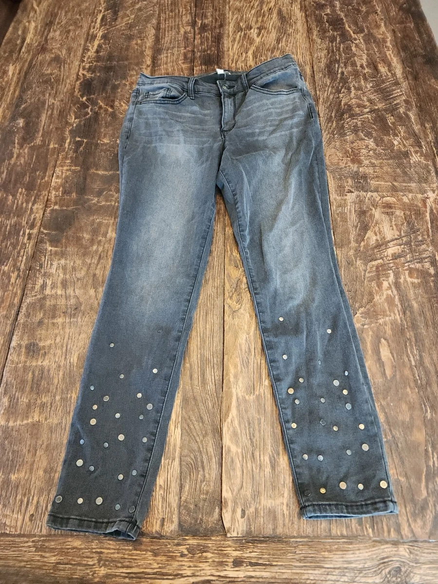 Sofia Vergara Sofia Skinny Ankle Studded Fashion Jeans Size 10