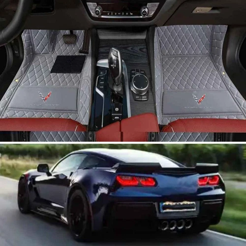 For Chevrolet Corvette 1997-2025 Car Floor Mats Luxury Custom Carpets Waterproof - Picture 37 of 43