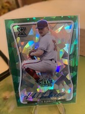 2020 Leaf Draft Reid Schaller XRC Rookie Auto #RS1 Green Cracked Ice /4