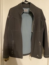 K-way Womens Full Zip Georgia Fleece Jacket Gray Size Medium
