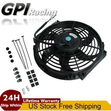 Universal 10 Inch Slim Fan Push Pull Electric Radiator Cooling 12v Mount Kit