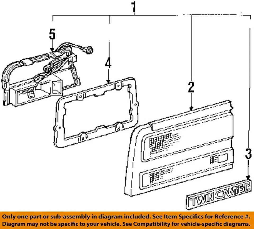 Luz trasera derecha Toyota MR2 1987 1988 1989 manual OEM Foto 3 de 4