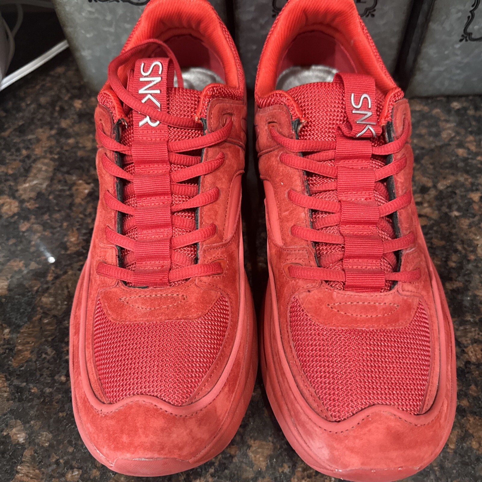 SAOLA Scarpe Sneakers SNKR Project Union rosse da uomo taglia 13