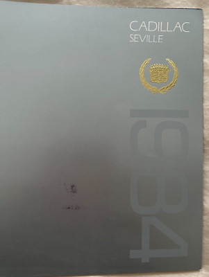 1984 CADILLAC SEVILLE SALES BROCHURE