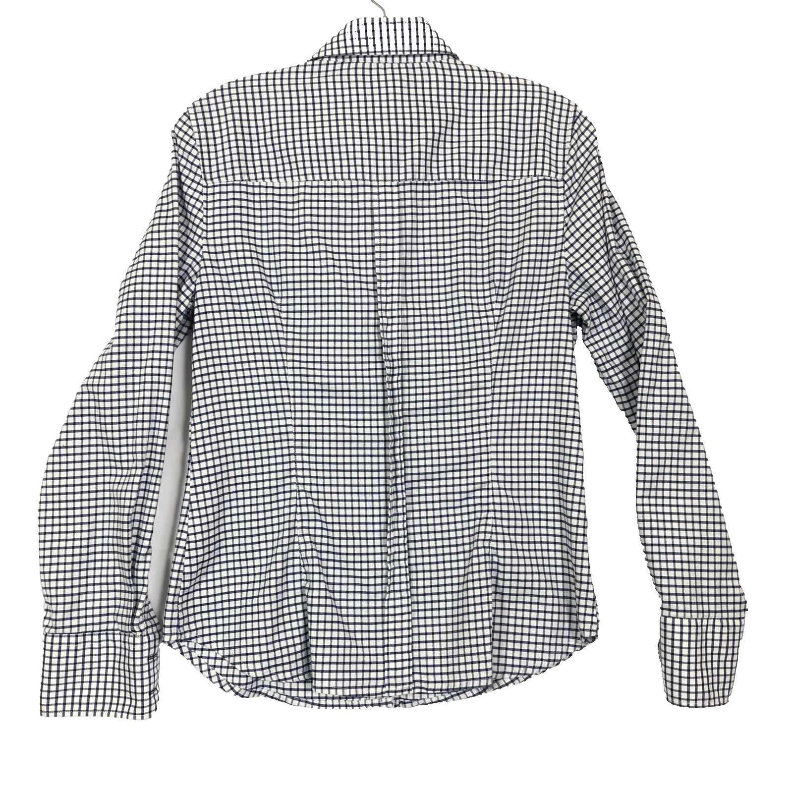 Zara Basic Button Up Long Sleeve Fitted Shirt Blu… - image 4